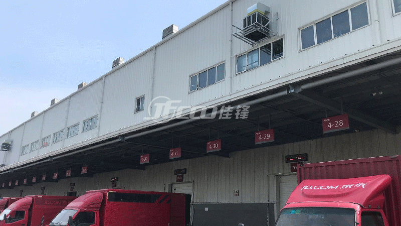 京東物流倉庫安裝環保空調