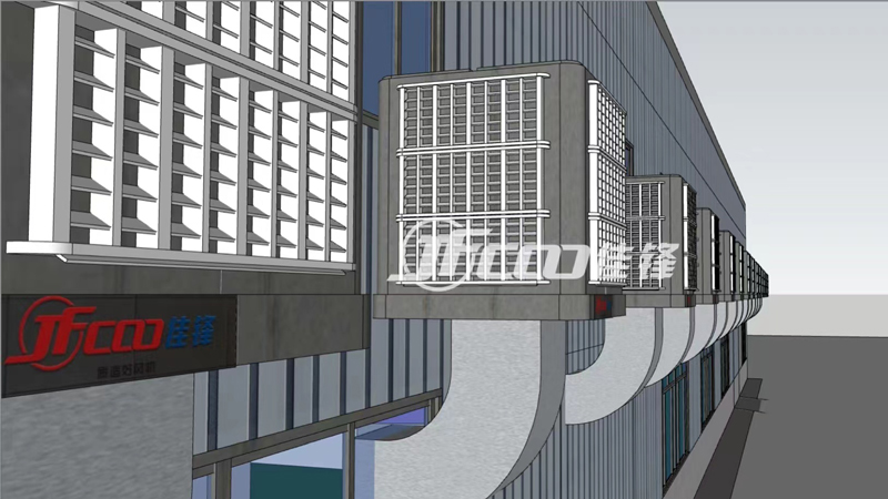 環(huán)保空調(diào)冷風(fēng)機室外安裝直吹降溫